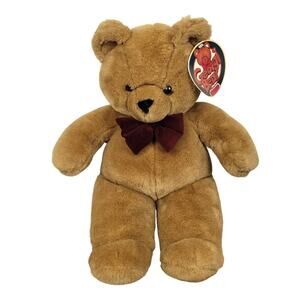 Vintage 1993 Georgi Bear 20" Plush Stuffed Animal Brown w/ Bowtie NWT